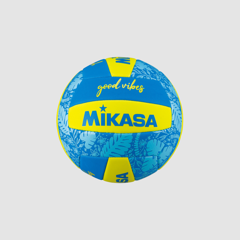 Bola de Vôlei de Praia Good Vibes Amarelo e Azul Mikasa