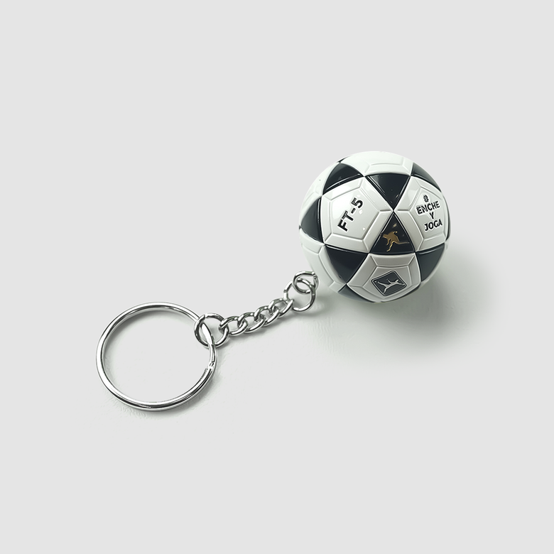 Chaveiro Bola de Futevôlei FT-5 Preto e Branco Mikasa