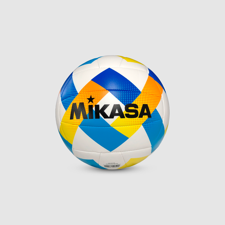 Bola de Vôlei de Praia Mikasa BV543-Y Branco, Amarelo e Azul