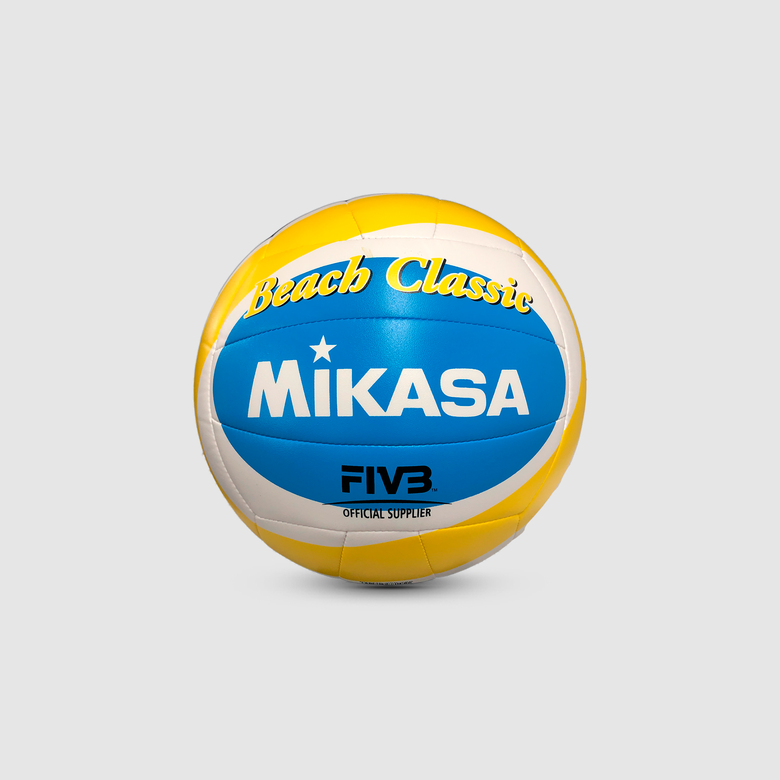 Bola de Vôlei de Praia Mikasa BV543-YSB Branco, Amarelo e Azul
