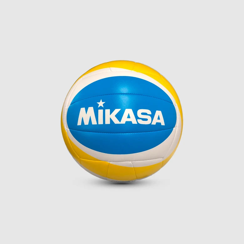 Bola de Vôlei de Praia Mikasa BV543-YSB Branco, Amarelo e Azul