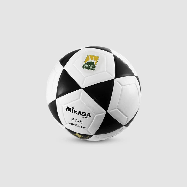 Bola Oficial de Futevôlei Mikasa FT-5 - Branca e Preta